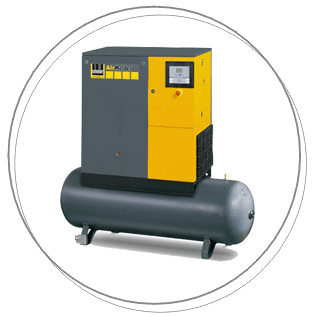 Screw compressors Airmaster INDUSTRY - on airbox with dryer